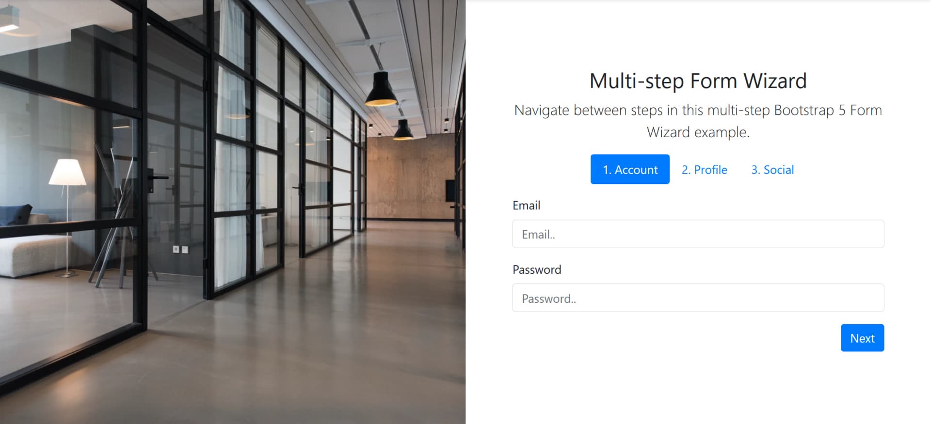 Bootstrap 5 Form Wizard