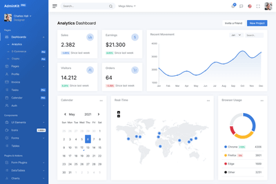 Colored Mode - Bootstrap 5 Dashboard Theme